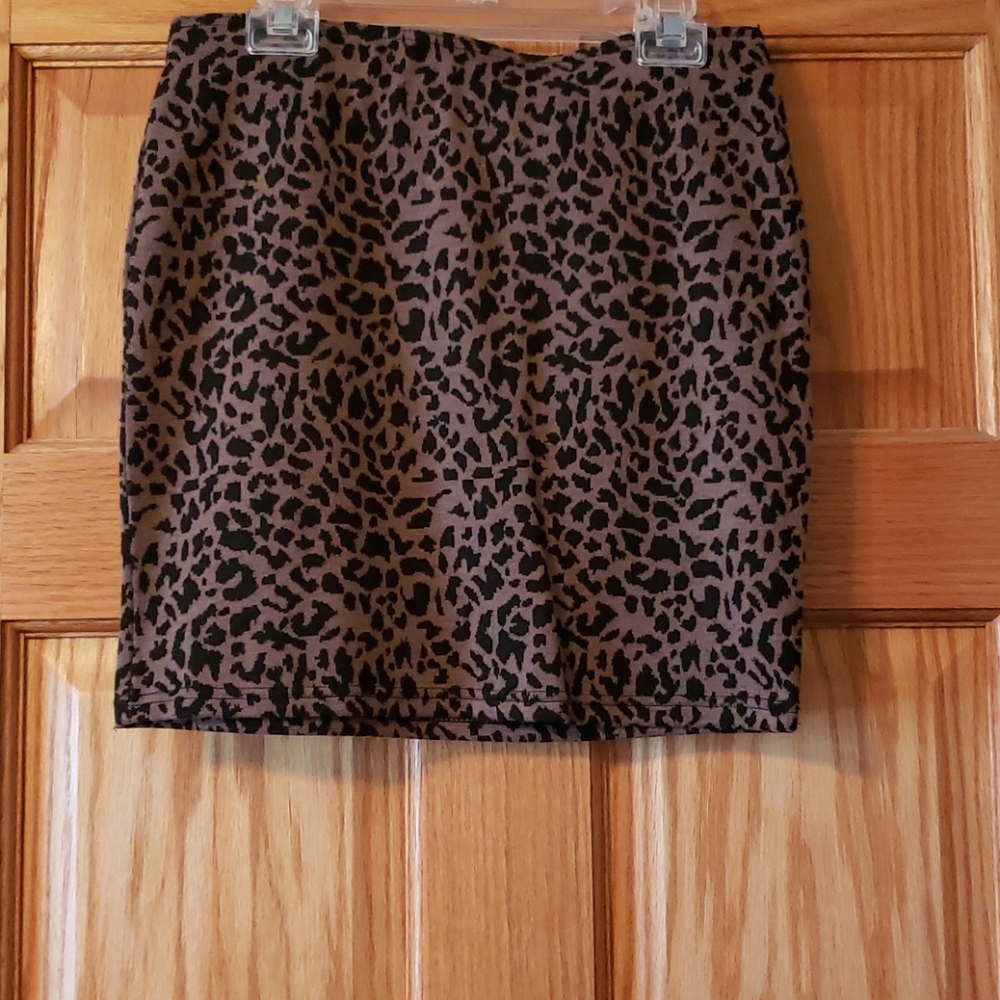 Animal print skirt